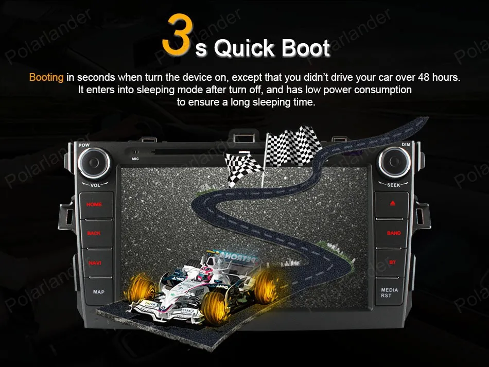 Для Toyota Corolla 2007 2008 2009 2010 2011 2 Din 8-дюймовый автомобильный DVD-плеер BT GPS wifi 16G 4-ядерный