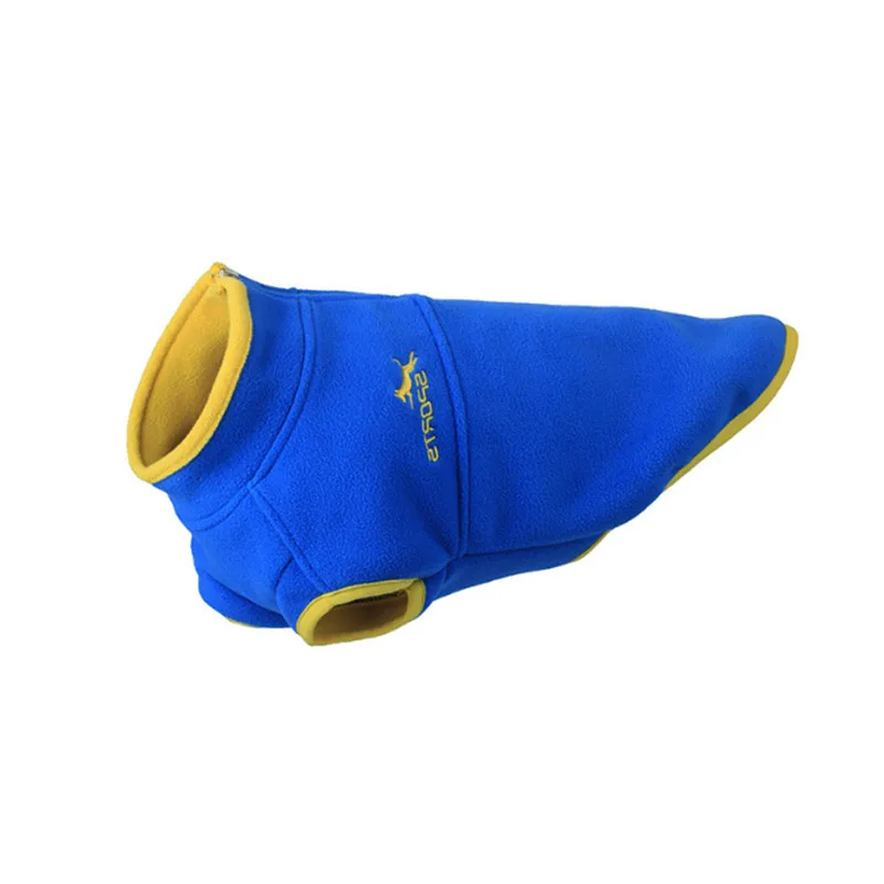 Royal Blue Славная зимняя одежда для домашних животных KEK, флисовая одежда для собак, французский бульдог, маленькая собака, теплое флисовое пальто, Классическая куртка для щенков, чихуахуа - Цвет: Royal Blue
