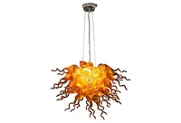 free shipping ce ul certificate handmade blown glass style modern art chandelier lighting