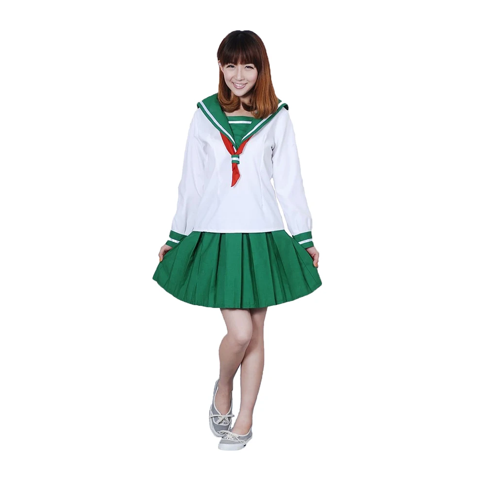Brdwn Inuyasha женская школьная форма Higurashi Kagome матросские Костюмы косплей костюм