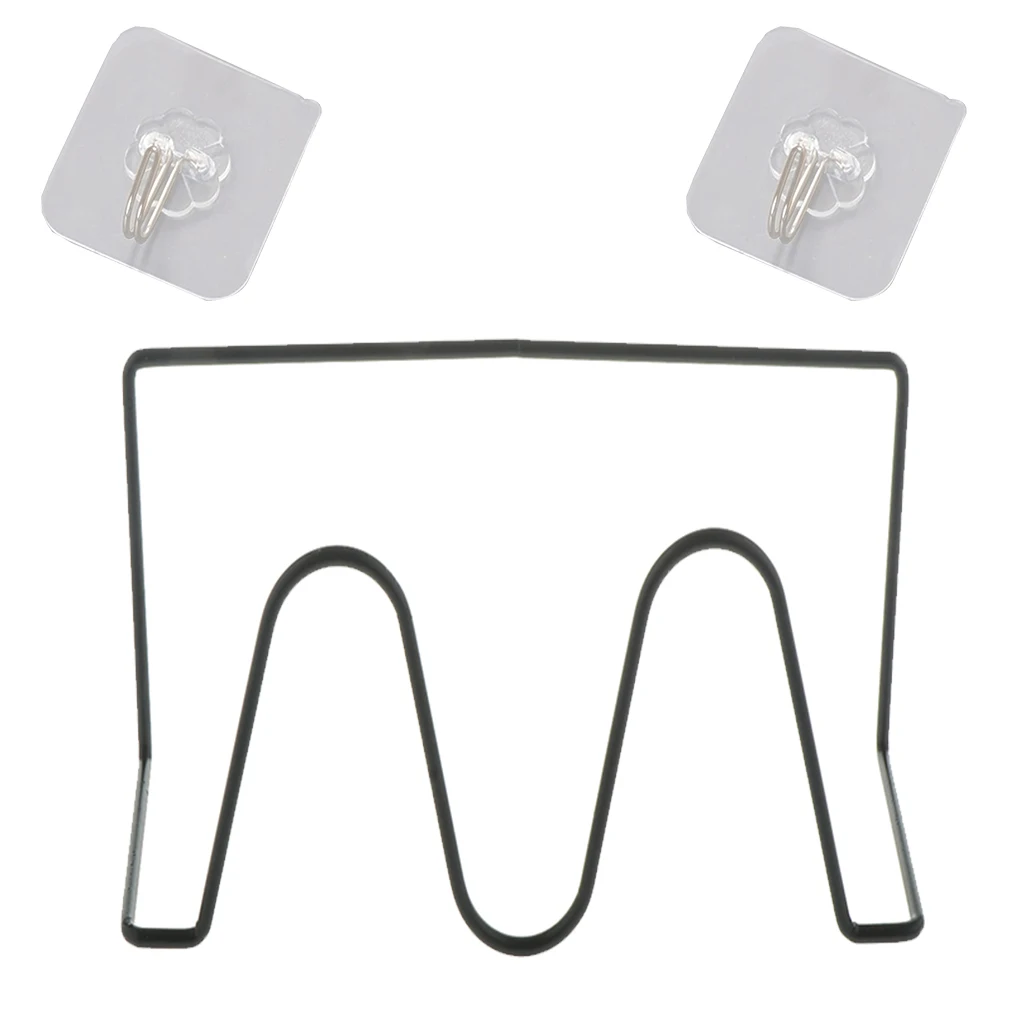 Настенная полка без отверстий для ванной комнаты тапочек унитаза с 2 клейкими