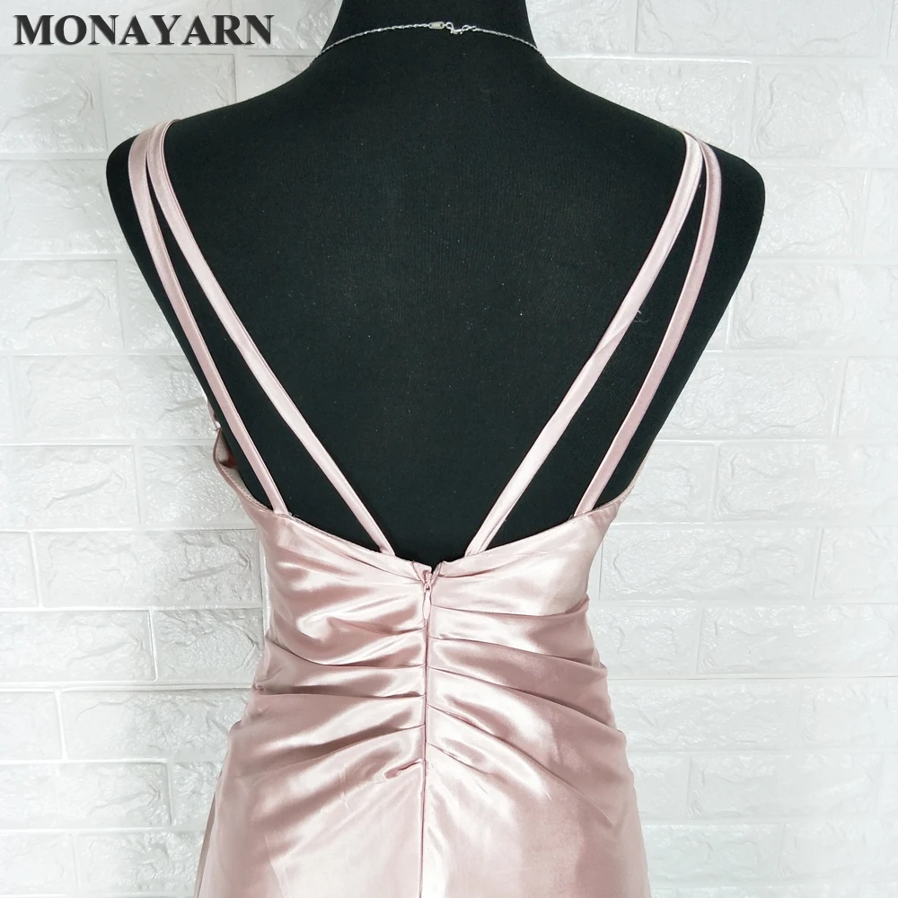 Женское шифоновое вечернее платье с V-образным вырезом