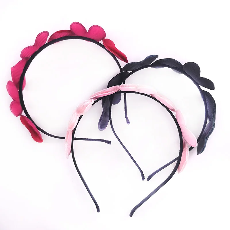 GZhilovingl Summer Girls Princess Velvet Heart Hairband Headband Kids Infant Childs Habdmade Hair Accessories Tiara Party Gifts | Детская