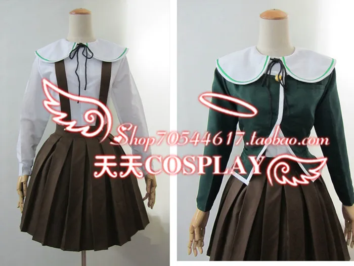 Danganronpa Chihiro Fujisaki Uniform Cosplay Costume K002 |