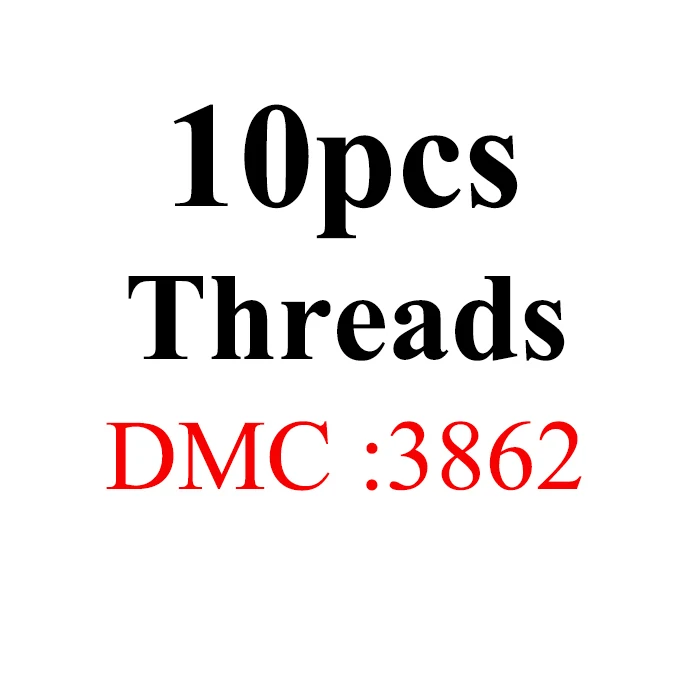 10pcs-DMC3862 JOY SUNDAY, DMC3849-ECRU нить для вышивания крестиком 10 шт./лот 1,2 м Набор для вышивания крестиком для рукоделия шитье, моток пряжи ремесло - Цвет: 10pcs-DMC3862