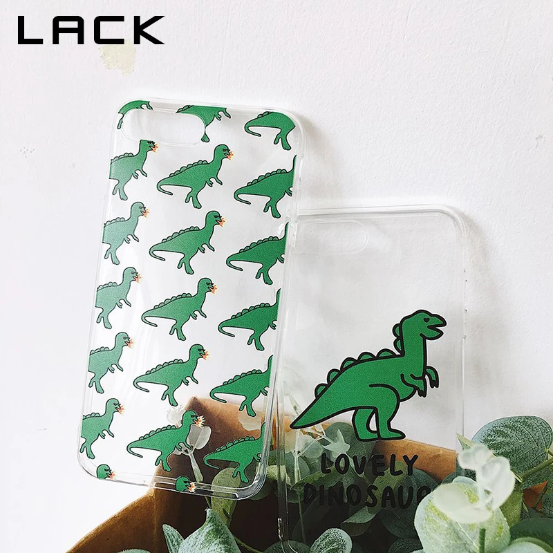 LACK Funny Dinosaur Phone Case For iphone X 6 6S 7 8 Plus Lovely Cartoon Cases Ultra Slim Soft TPU Back Cover |