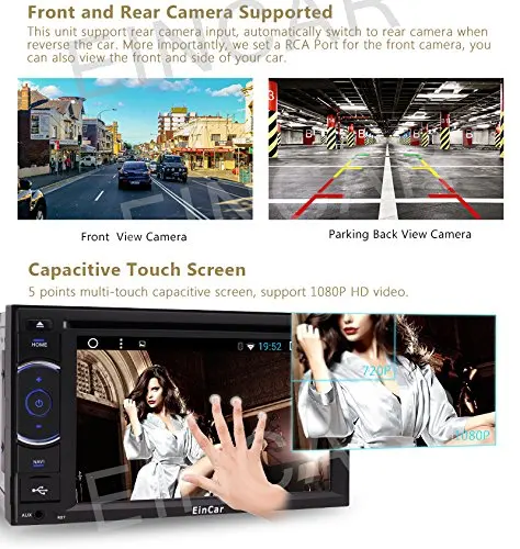 Android6.0 автомобильный Радио четырехъядерный двойной Din 6 2 ''в тире Авторадио