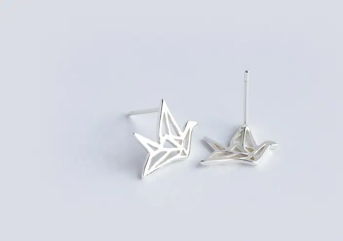 Новый реальный. Серьги гвоздики из серебра 925 пробы с бумажным краном GTLE1060|earrings