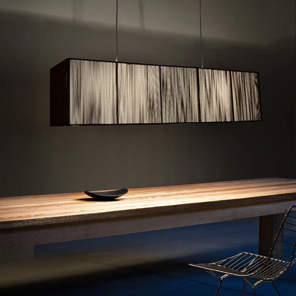Тканевые лампы Прямоугольные подвесные светильники ресторанные светодиодные
