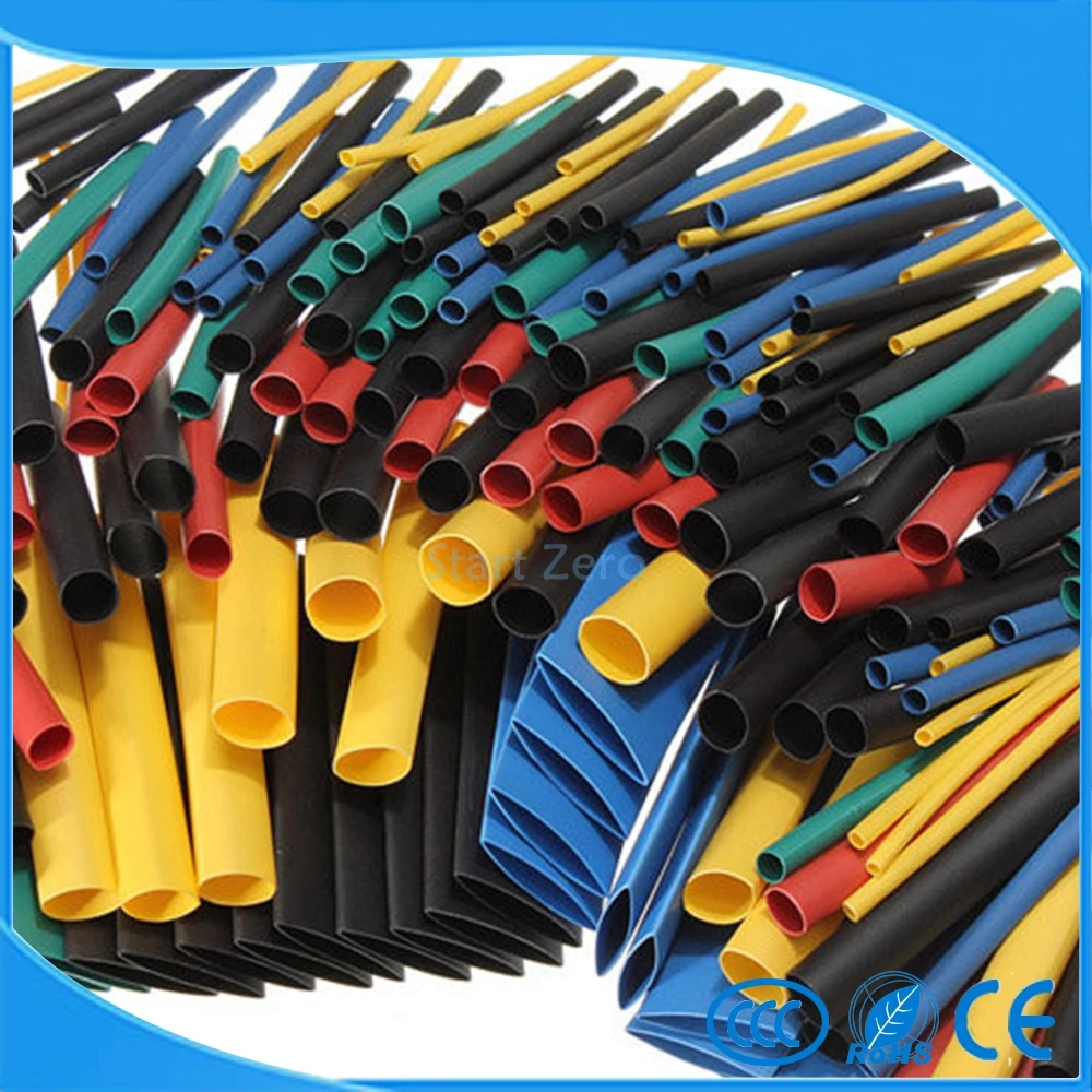 280 шт. термоусадочная трубка для проводов 12 6 м 2:1 5 цветов|cable sleeve|electrical shrink wrap tubingwire