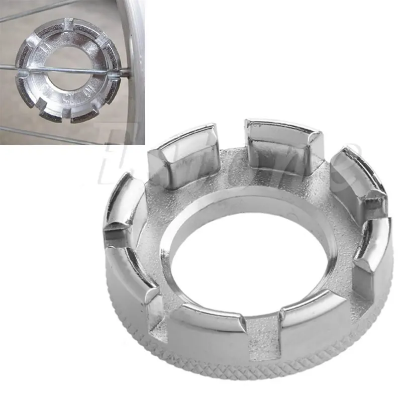 Мини 8 способов велосипед спица ниппель ключ обода колеса гаечный ремонтный