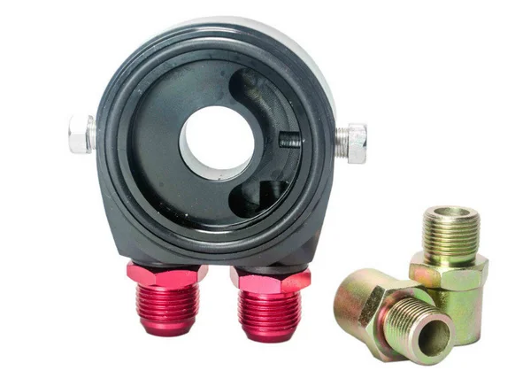 Универсальный Алюминий сэндвич Нефть адаптер фильтр пластинчатый охладитель