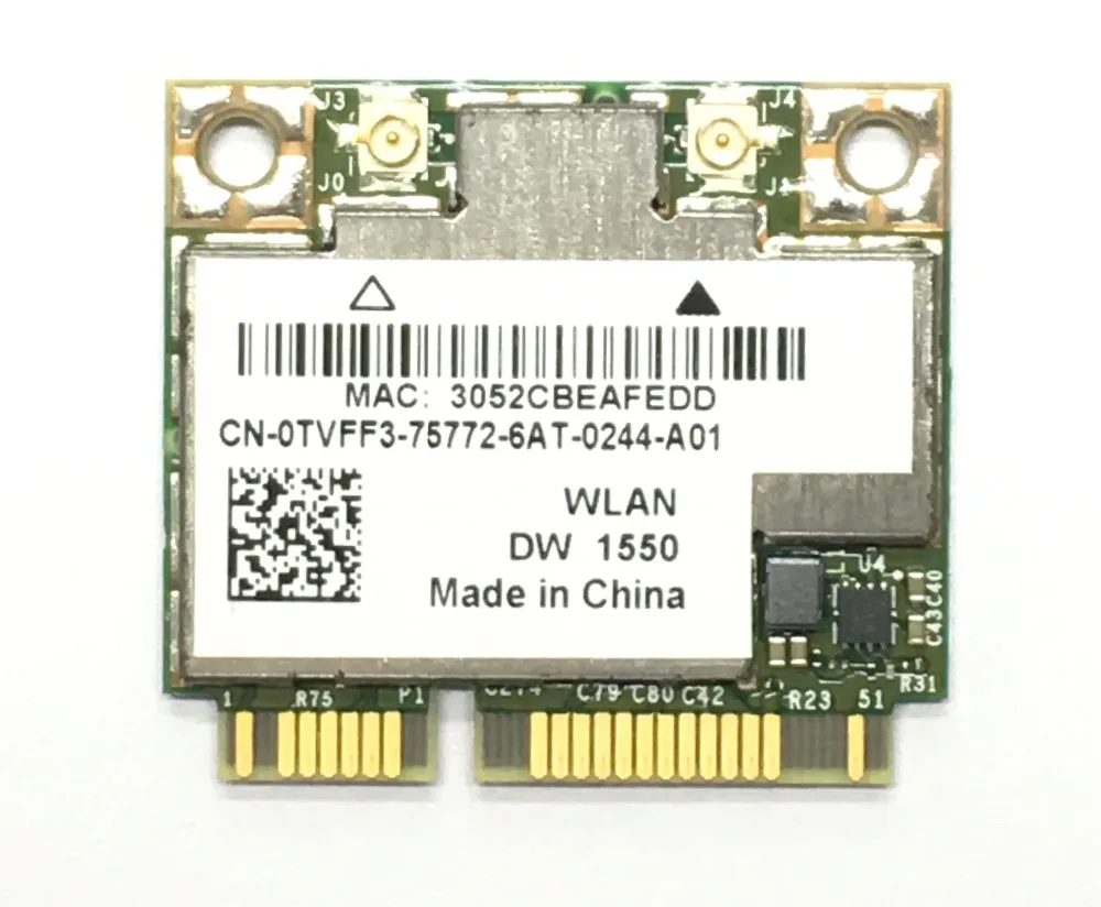 AzureWave Broadcom BCM94352HMB BCM94352 802,11/ac 867 Мбит/с wifi Половина мини PCI-E DW1550 беспроводная карта с Bluetooth