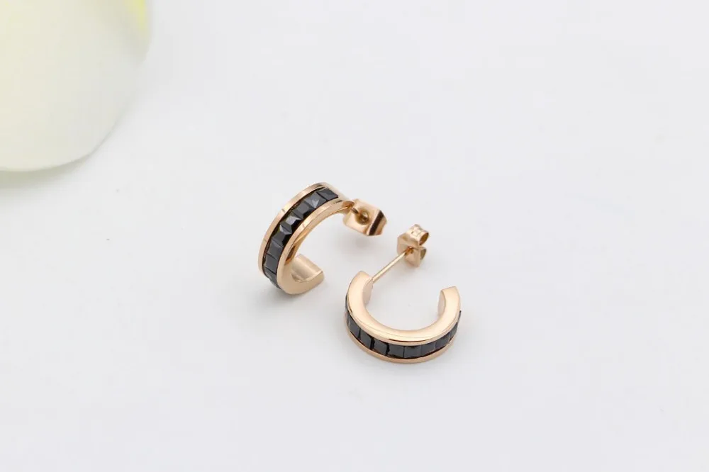 Женские серьги-гвоздики Martick классические серьги из нержавеющей стали 316L с