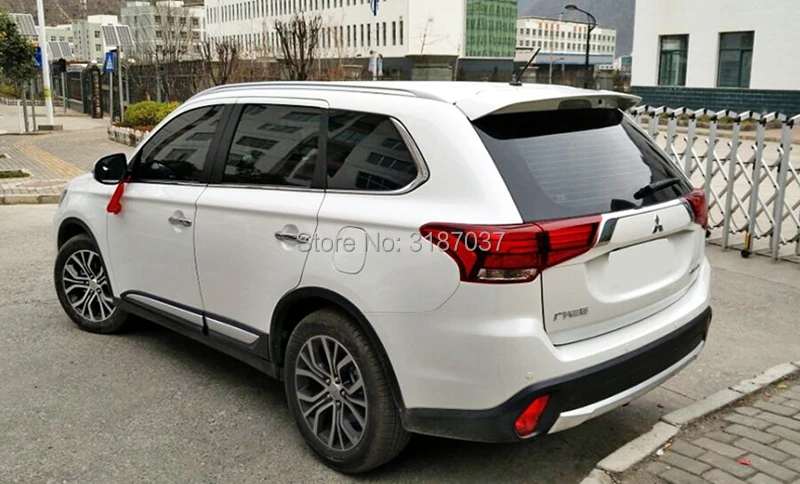 Спойлер для mitsubishi outlander Неокрашенный задний спойлер на крыло крышу АБС-пластик