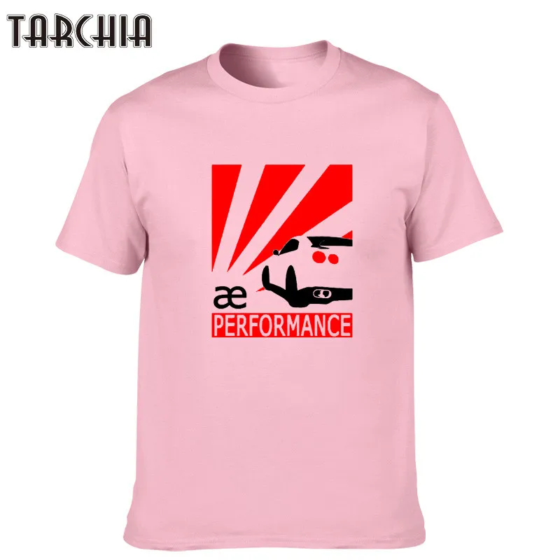 Футболка TARCHIA мужская с круглым вырезом модная повседневная тенниска принтом для