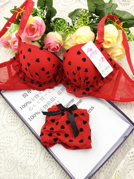 Женское нижнее белье с кружевом в горошек комплект японского нижнего белья