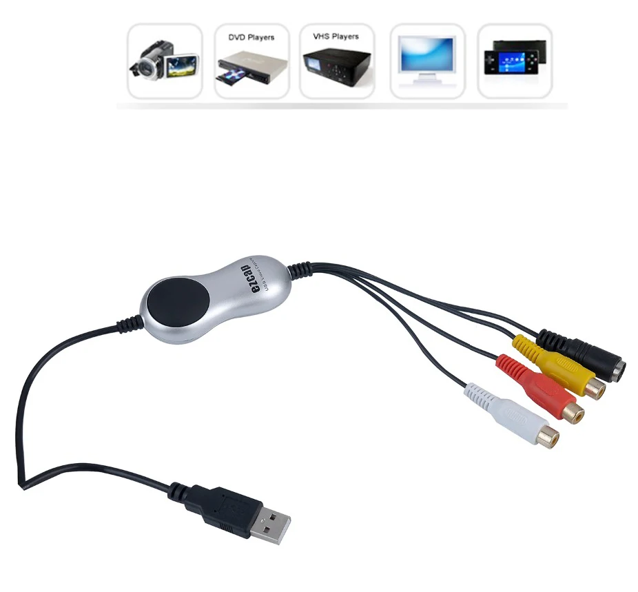 USB 2,0 8 мм видео кассета видео захват игры ТВ коробка рекордер аналоговый видео аудио в цифровой формат для Windows 7 8 10 Win10