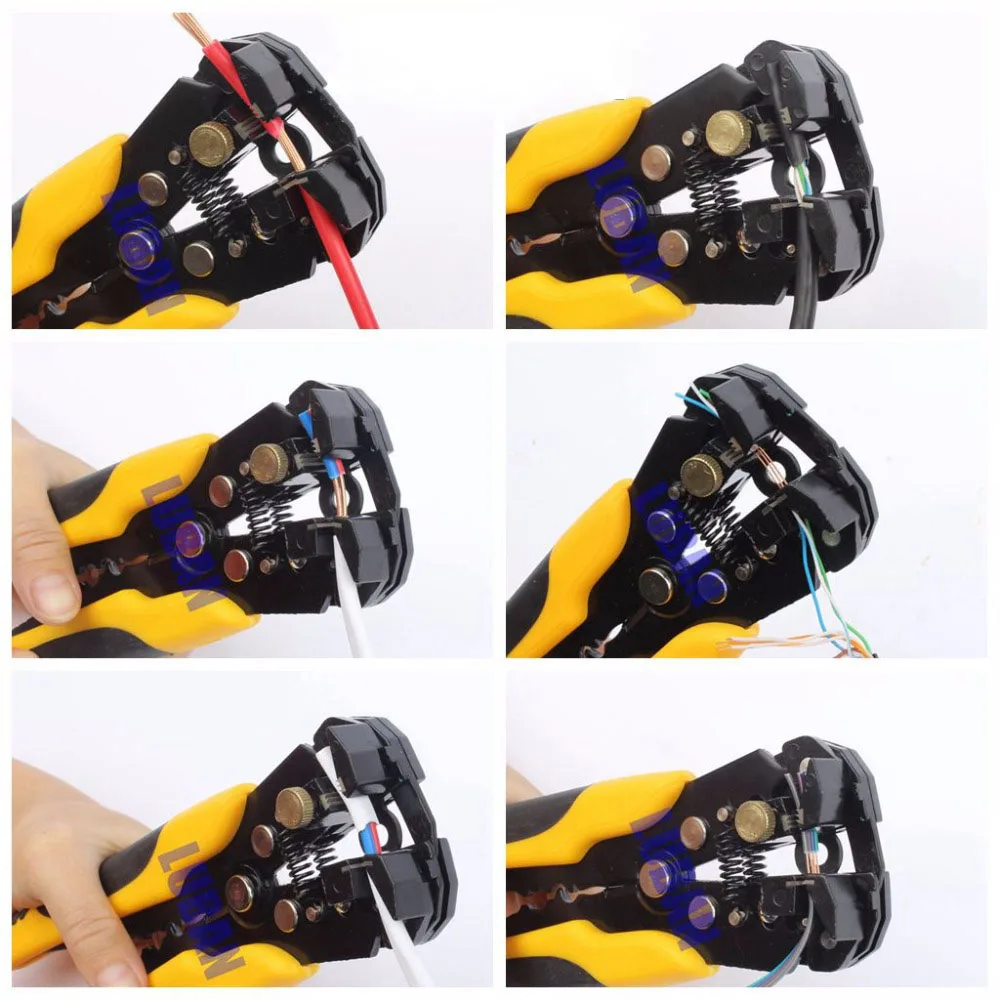 ЛЮБАНЬ HS-D1 AWG24-10(0.2-6.0mm2) дизайн Многофункциональные автоматические плоскогубцы для зачистки Кабеля Для Зачистки проводов Обжимной инструмент Для Резки