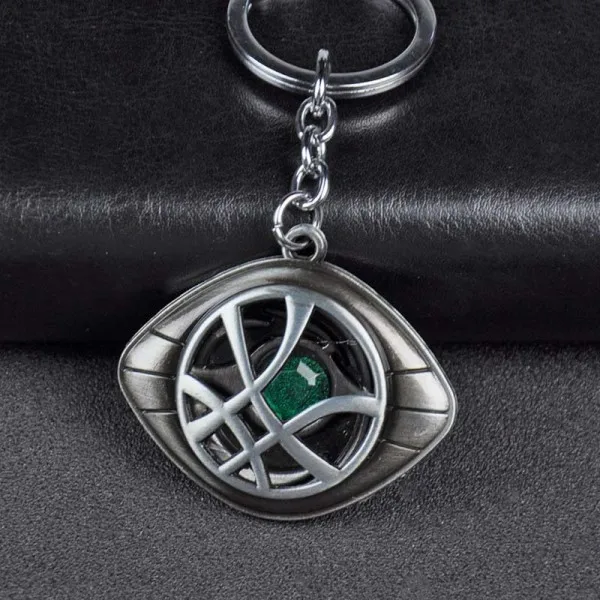 Keychain2 Marvel Мстители Бесконечность войны Доктор Стрэндж брелок кристалл глаз агаматто кулон брелок автомобильный ювелирный держатель ключей - Цвет: Keychain2
