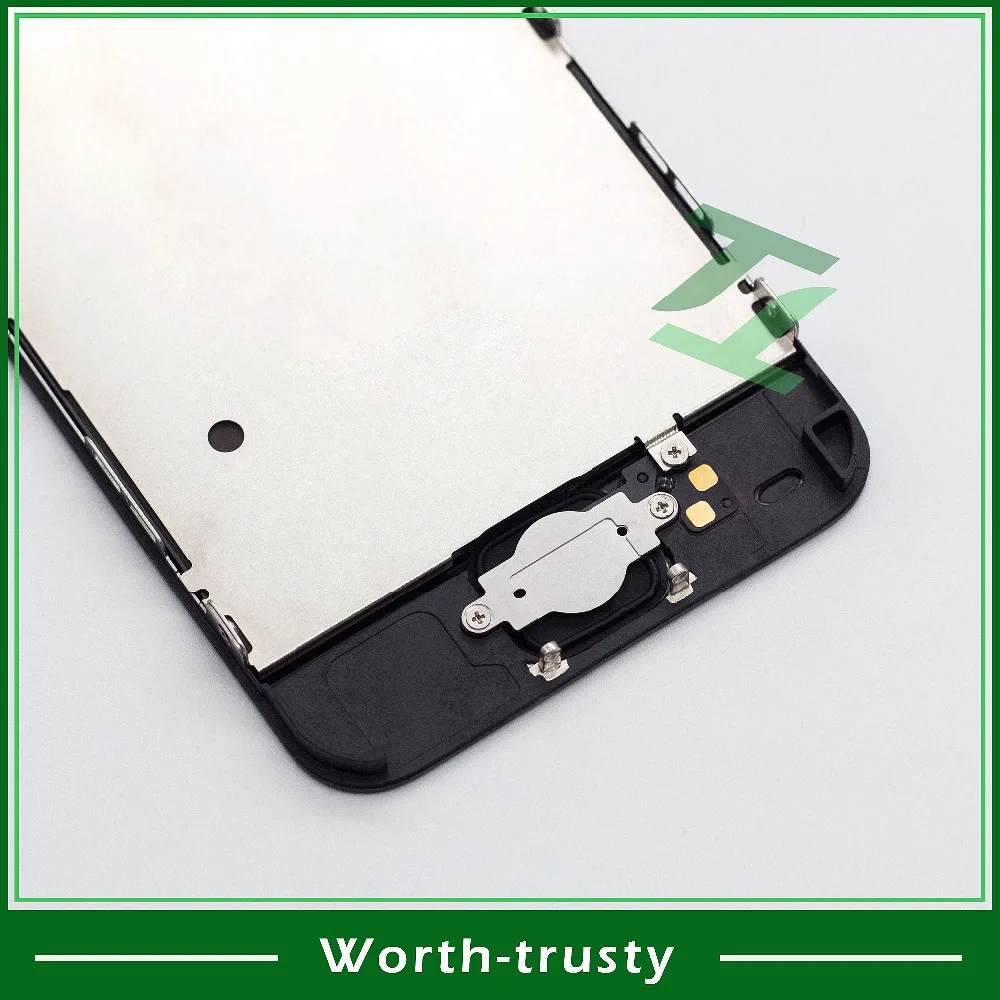Цельный 100% класс aaa lcd + фронтальная камера и рамка полный набор для iphone 5c черный