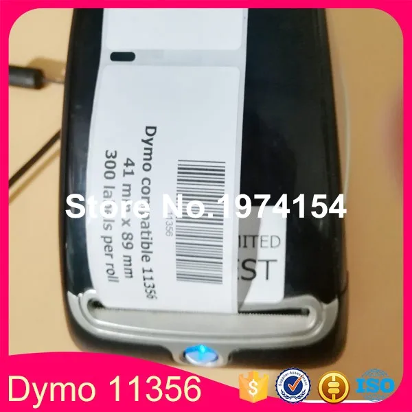 4 Совместимые рулоны Dymo 11356 этикетка 41 мм * 89 300 шт Совместимость для LabelWriter 400 450