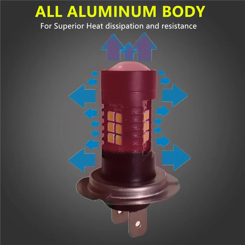 Светодиодные лампы H7 H8 H11 HB4 светодиодные HB3 9006 9005 SMD светильник s 6000 лм K 12 В белые