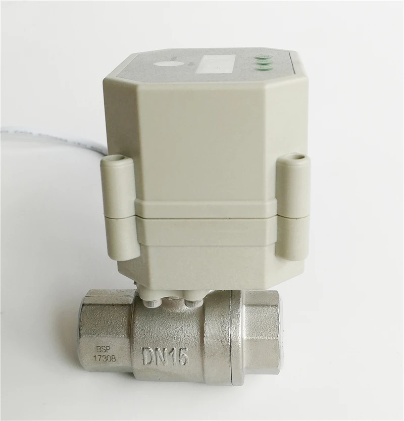 1/2 ''SS304 таймер управления светодиодным моторизованным клапаном 110V 230VAC времени