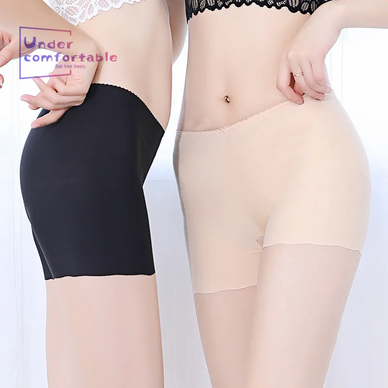 Fancy Seamless Silky Women Boyshort For Summer Short Panties Thin Dress Ladies Underwear Comfortable Intimates Girl Briefs |