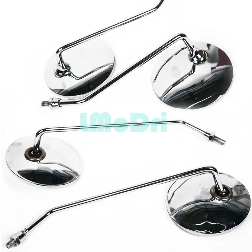 Зеркало заднего вида мотоциклетное круглое с винтом 8 мм 2 шт./пара|mirror wheel|mirror