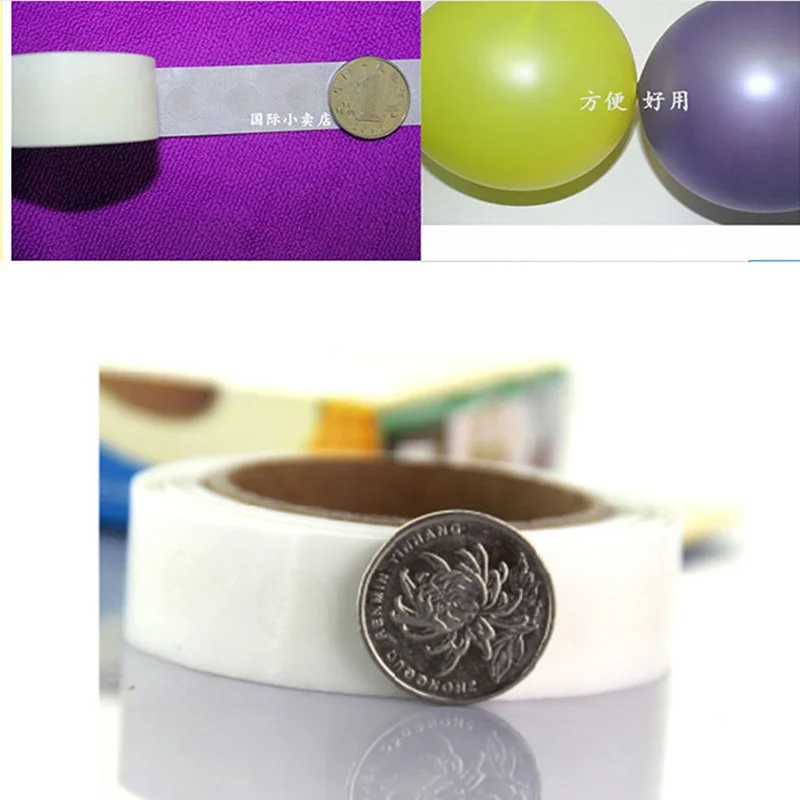 100 шт./рулон круглая супер липкая клейкая поверхность для воздушных шаров | Дом и