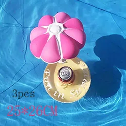 Pink umbrella Единорог надувной фламинго напиток Пивной держатель летний бассейн вечерние поплавок аксессуары дети взрослые игрушки для ванной пончик плавательный кольцо - Цвет: Pink umbrella