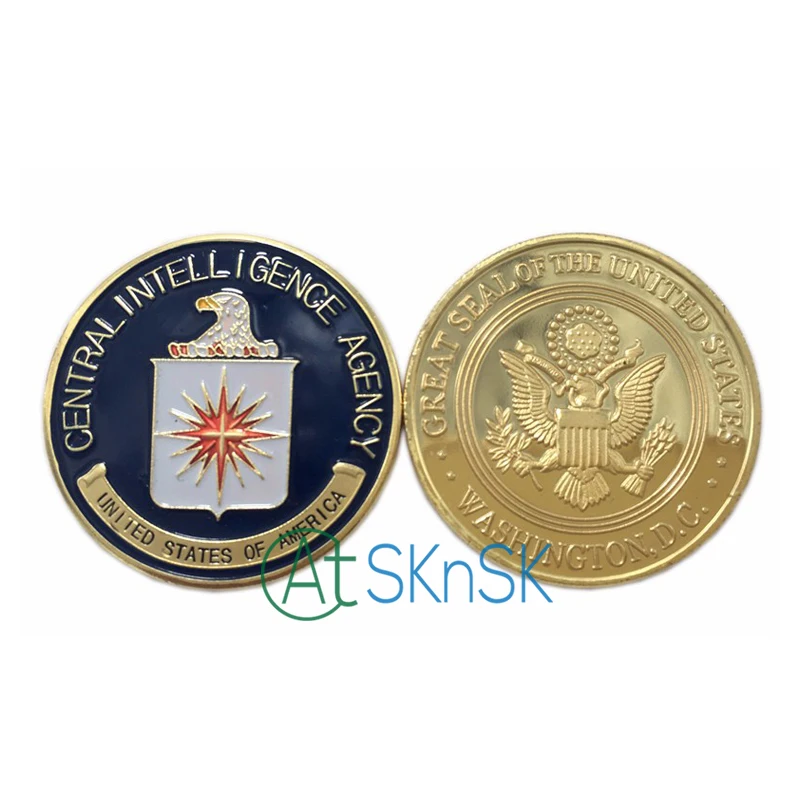 100 шт. оптовая продажа монета центрального интеллектуального агентства США