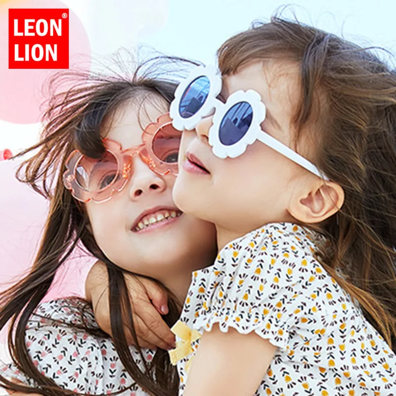 Солнцезащитные очки LeonLion в стиле ретро UV400 для мальчиков и девочек красивые