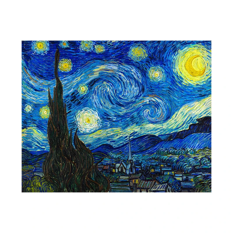 Vincent van Gogh звездное небо абстрактный Классический стиль холст Художественная печать постер, Настенная картина для гостиной, домашний декор