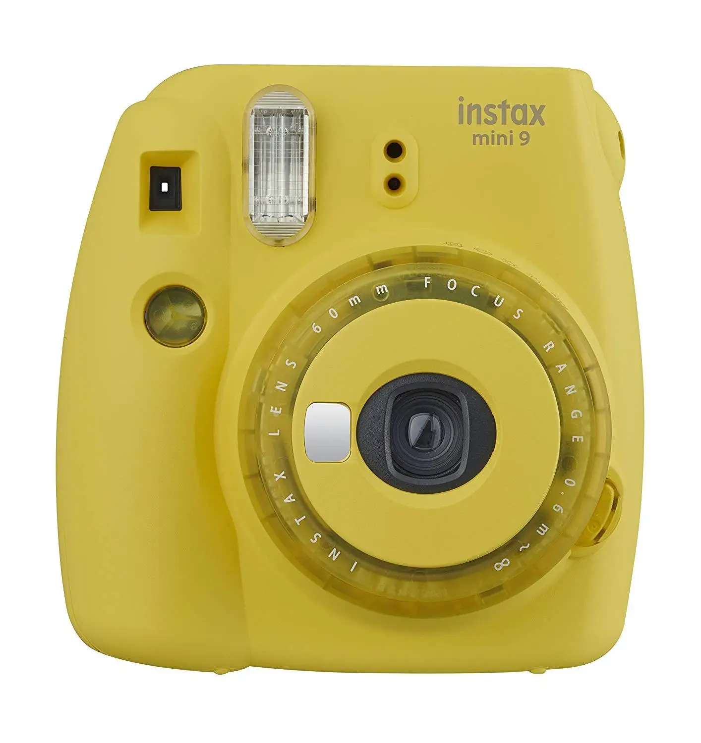 Clear Yellow Fujifilm instax Mini 9 камера фиолетовый/розовый/желтый с 50 листов instax mini ФОТО/13 в 1 комплект аксессуаров чехол сумка - Цвет: Clear Yellow