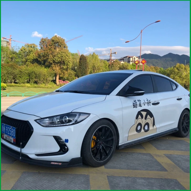 Для Hyundai ELANTRA AVANTE 2016 2017 2018 ABS углеродное волокно внешний вид дверная ручка Чаша