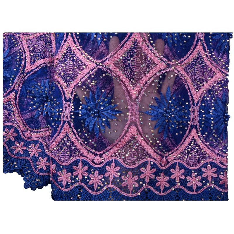 

New African Lace Fabric 2018 Embroidered Nigerian Laces Fabric Bridal High Quality French Tulle Lace Fabric For Women Dress 952B