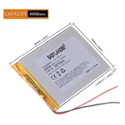 Аккумулятор 357590 4000 мА  ч, 3,7 в, литий-полимерный аккумулятор для планшета Oysters T72HMi 3G T72 Hmi 7 дюймов, эффект Теслы Вт, 7,0 Вт, неоновый, 7,0 Вт