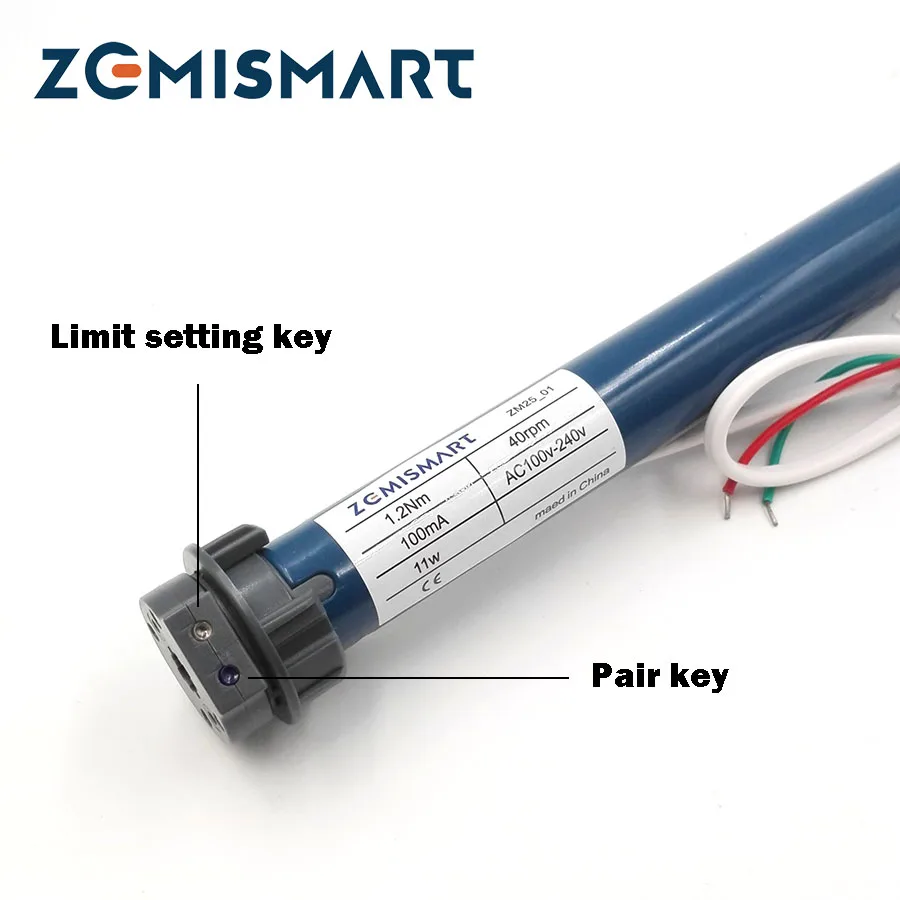 Zemismart 25 мм автоматический роликовый затеняющий двигатель работает с Broadlink для 38 мм трубчатый Затвор Занавес RF433 с дистанционным управлением