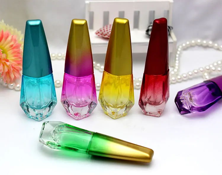 Цветной флакон для духов 10 мл стеклянный с распылителем переносные цветные