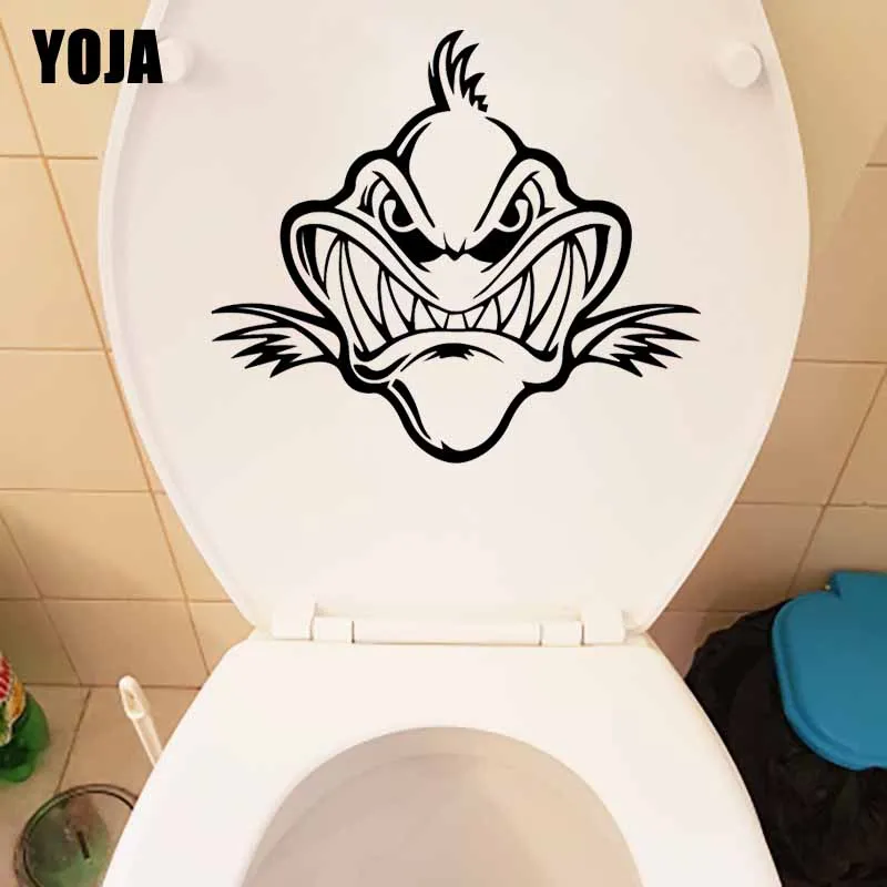 

YOJA 23.7X20.9CM WC, сиденье для унитаза Стикеры Скелет Fishbone Фреска номер дизайн искусство стены Стикеры T5-0291