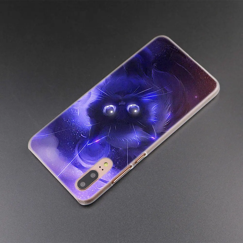 Милый черный кошачий глаз модный жесткий чехол для Huawei P30 P20 P10 P9 P8 Lite 2017 Pro Mini P Smart