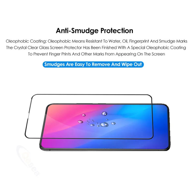 Qosea для Vivo V15 Pro Экран протектор ультра-тонкая прозрачная Взрывозащищенная