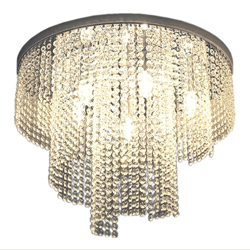 HAIXIANG светодиодная хрустальная лампа для спальни с каплями дождя люстра