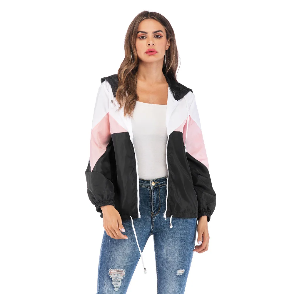 Сезон весна-осень новое Цвет-Цвет ed нерегулярные шляпа-клипса застежка куртка на