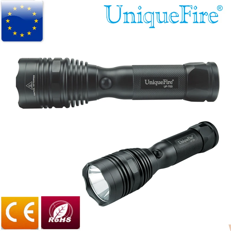 

Фонарик UniqueFire T03 U2 с 5 режимами, 18650 лм