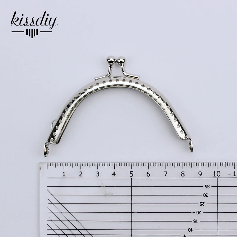 8 5 см Глянцевая серебристая металлическая рамка для кошелька недорогой базовый