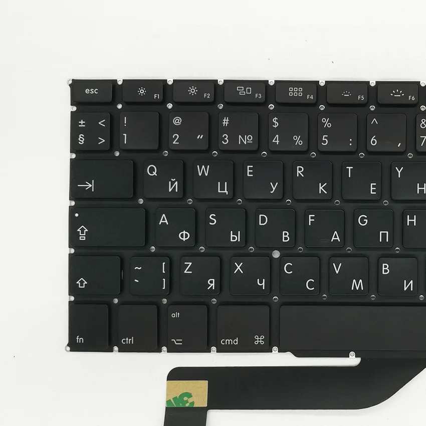 Совершенно новая Русская клавиатура + Подсветка для MacBook Pro Retina 15 4 дюйма A1398 2012 2015