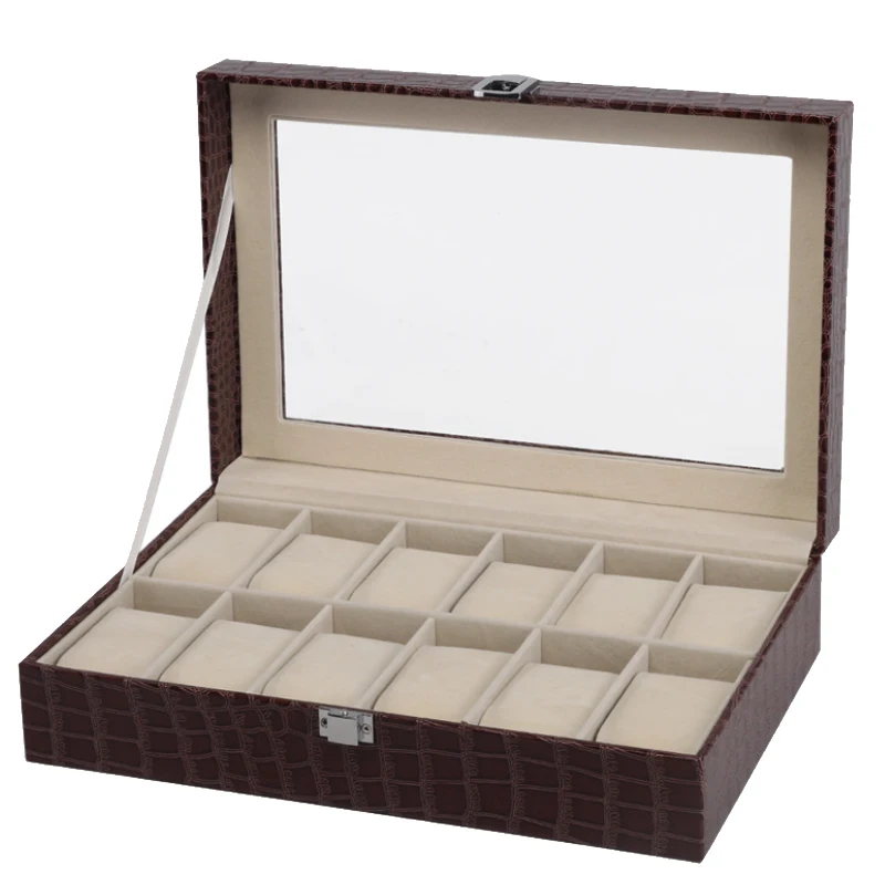 Новинка 2018 12 решеток корпус для часов коробка дисплей | Дом и сад